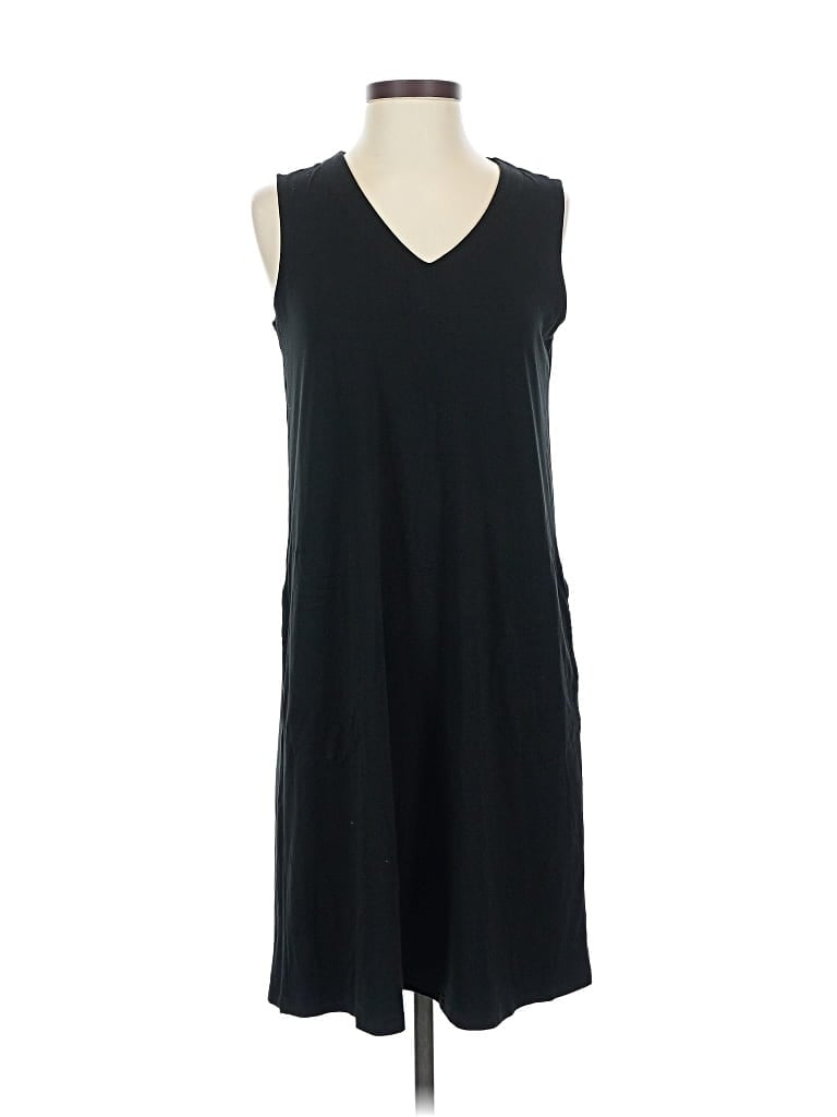 Pre-owned Jjill Casual Dress In Black