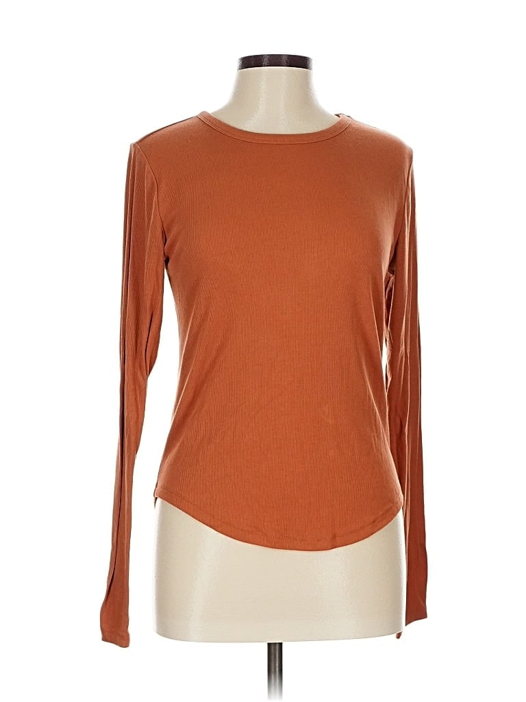 Pre-owned Active By Old Navy Long Sleeve T-shirt In Brown