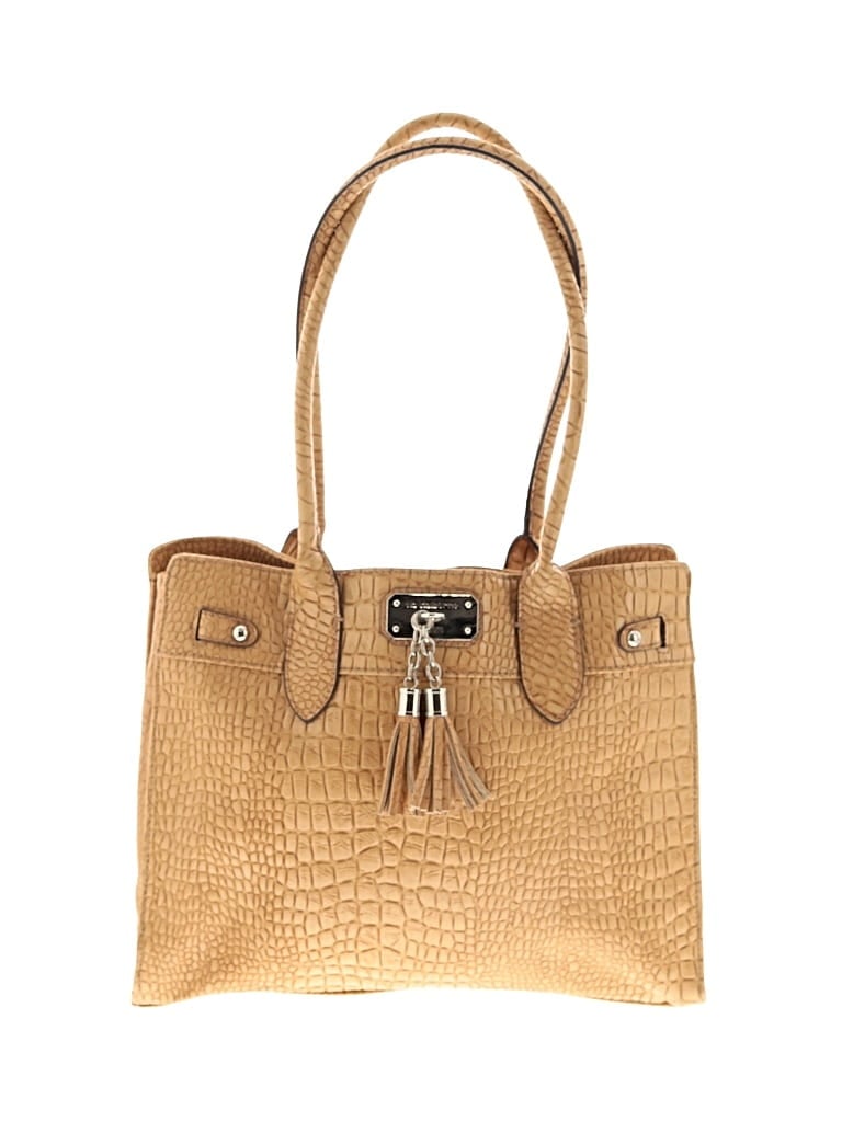 Pre-owned Liz Claiborne Leather Tote Bag In Brown