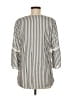 I.N. Studio 100% Rayon Gray 3/4 Sleeve Blouse Size M - photo 2