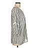 I.N. Studio 100% Rayon Gray 3/4 Sleeve Blouse Size M - photo 4