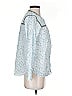 J.Crew 100% Cotton Blue 3/4 Sleeve Blouse Size 2 - photo 4