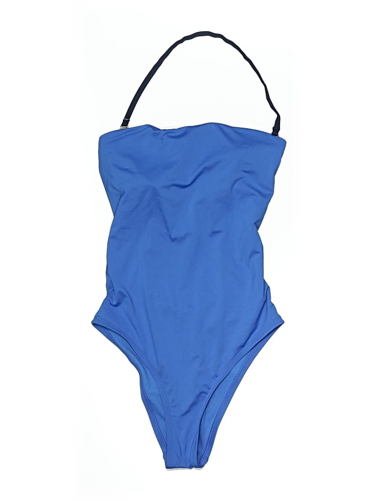 Pre-owned Nike One Piece Swimsuit In Blue