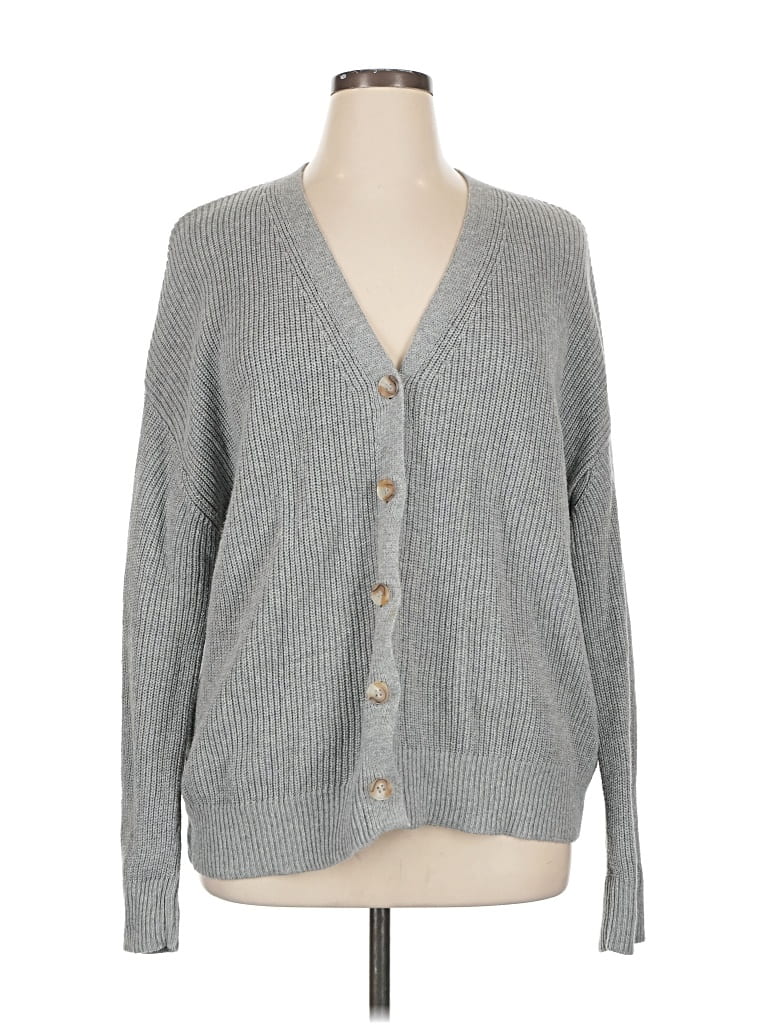 Pre-owned Hudson Cardigan Sweater In Gray