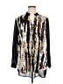 Alberto Makali Animal Print Black Long Sleeve Blouse Size XL - photo 1