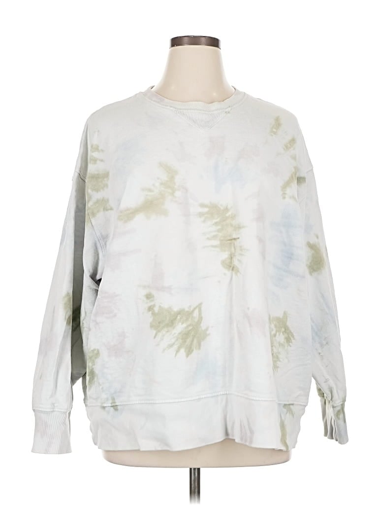 Pre-owned Rivet & Thread Sweatshirt In White