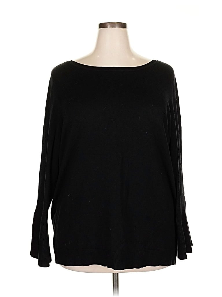 Pre-owned Lane Bryant Pullover Sweater In Black