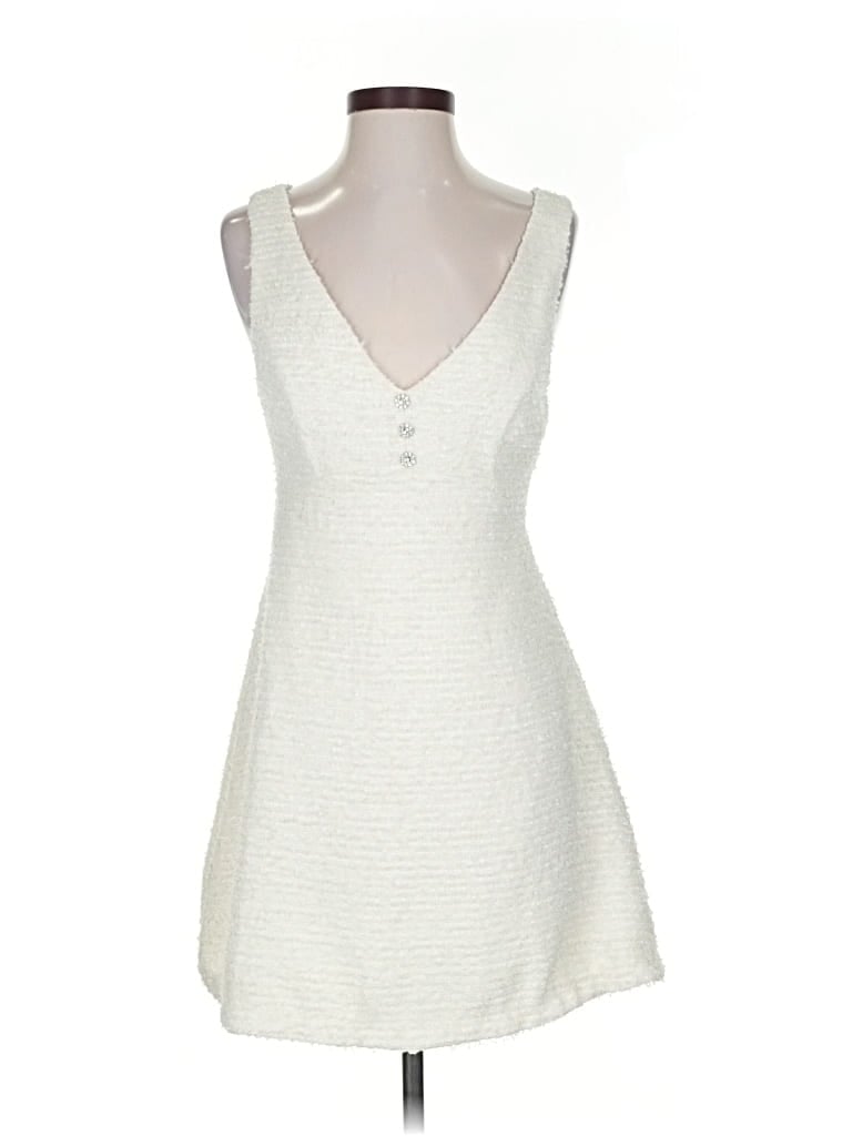 Pre-owned Mustard Seed Casual Dress In White