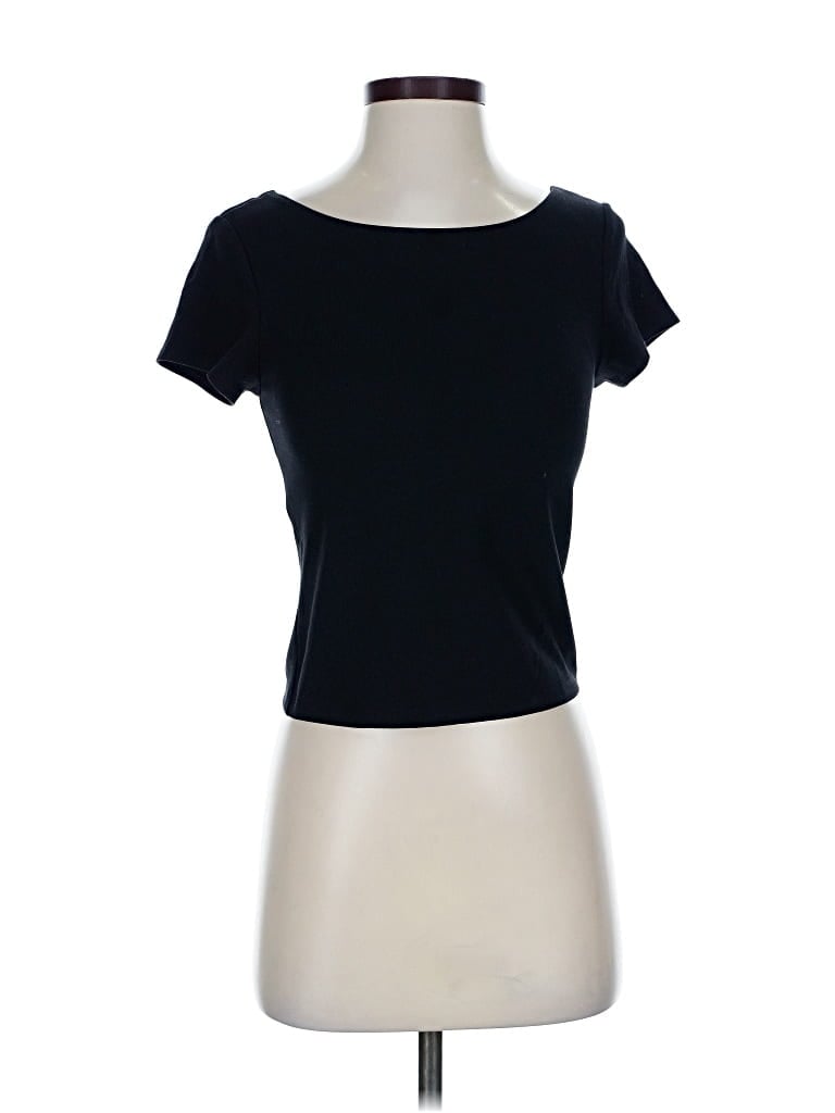 Pre-owned Uniqlo Short Sleeve T-shirt In Black