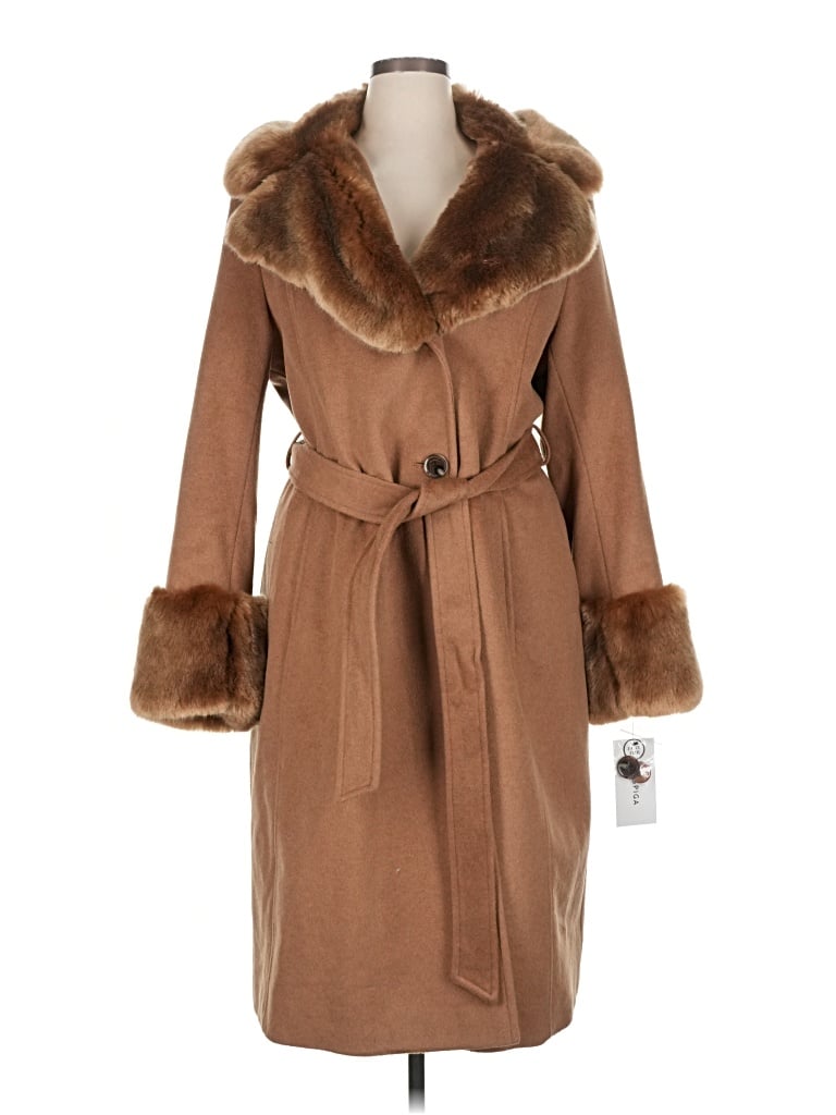 Via Spiga Coat In Brown