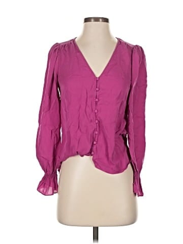 Joie Long Sleeve Silk Top (view 1)