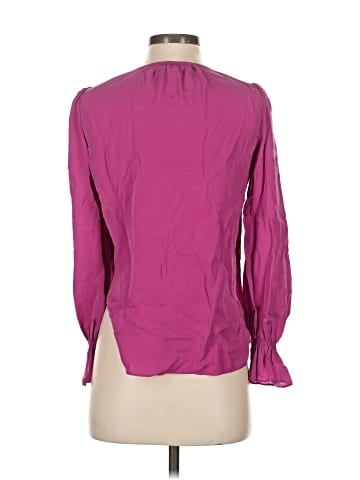 Joie Long Sleeve Silk Top (view 2)