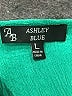 Ashley Blue Teal 3/4 Sleeve Blouse Size L - photo 7