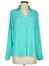 Express Teal Long Sleeve Blouse Size S (petite) - photo 1