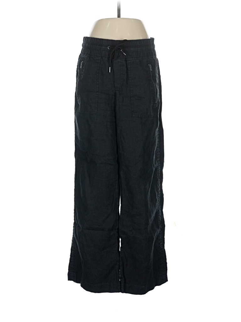 Pre-owned Athleta Linen Pants In Black