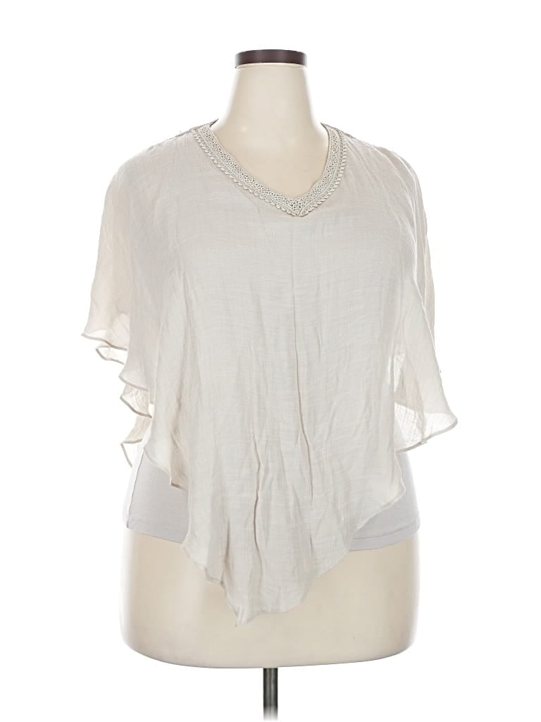 Pre-owned Apt. 9 Short Sleeve T-shirt In White