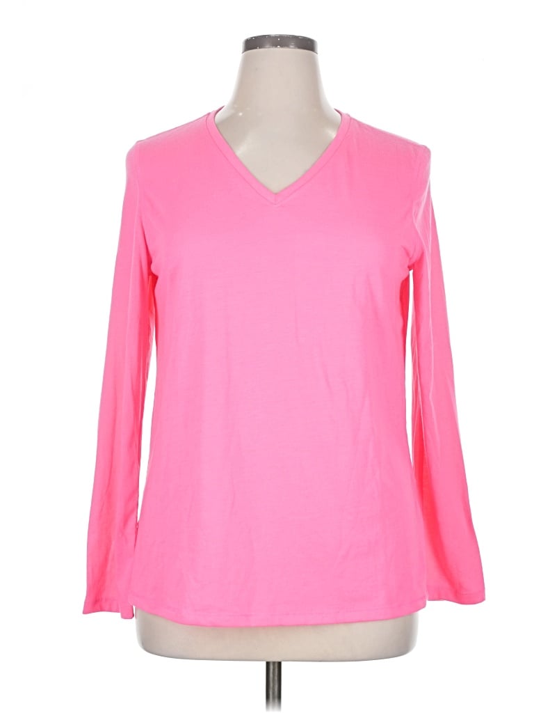 Danskin Now 3/4 Sleeve T-shirt In Pink