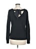 Truly Poppy Black Pullover Sweater Size M - photo 2