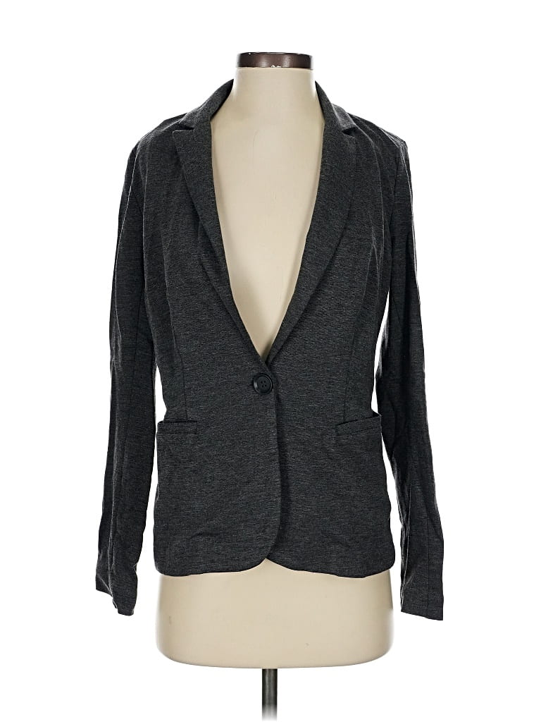 Pre-owned Olivia Moon Blazer Jacket In Gray