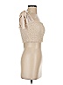 Princess Polly 100% Polyester Ivory Tan Sleeveless Top Size 2 - photo 4