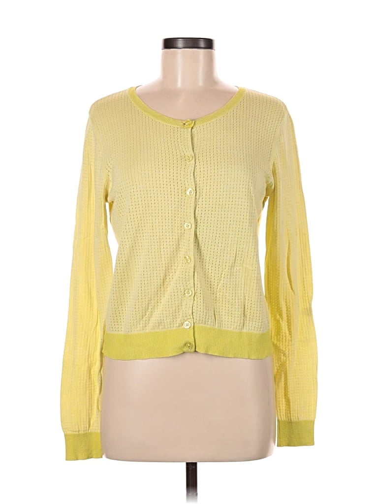 Pre-owned Cabi Cardigan Sweater In Yellow