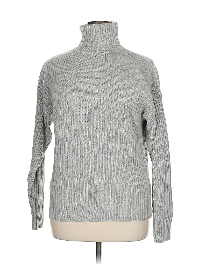 Pre-owned Royal Silk Silk Pullover Sweater In Gray