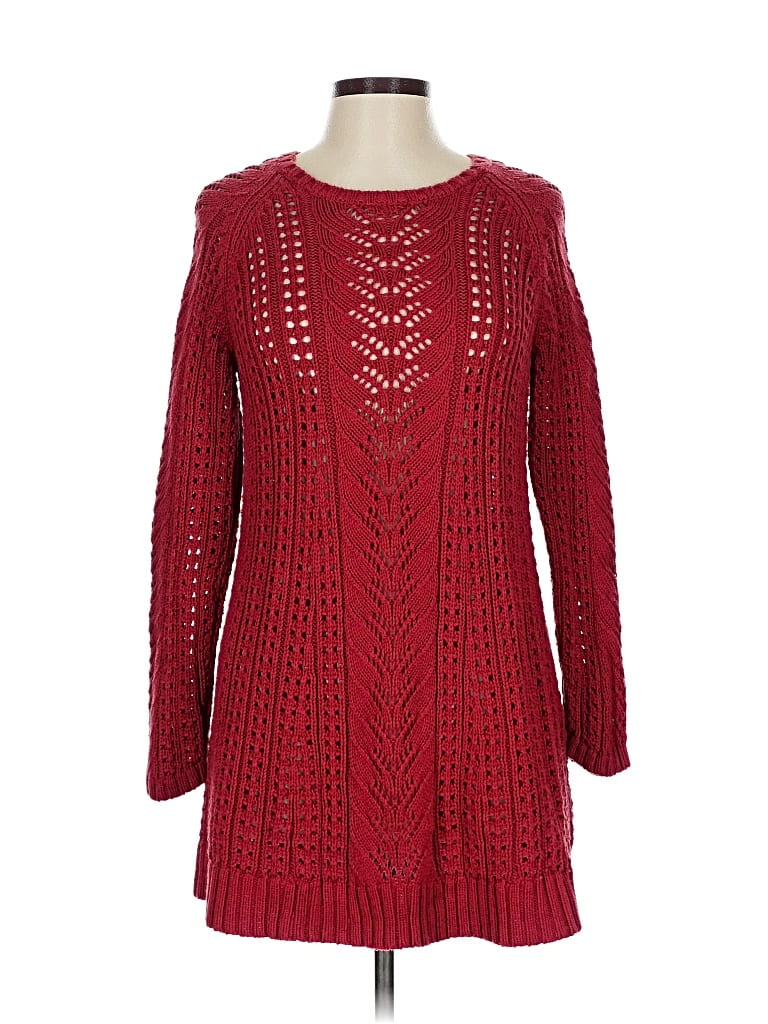 Pre-owned Jjill Casual Dress In Red