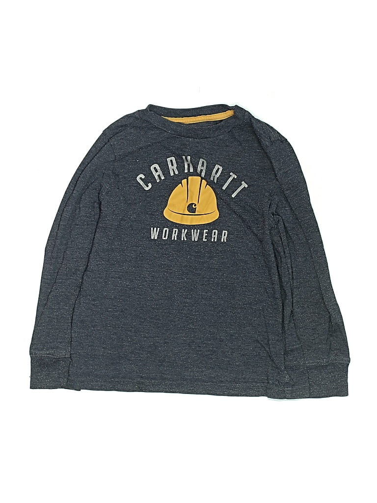 Pre-owned Carhartt Kids' Long Sleeve T-shirt In Gray
