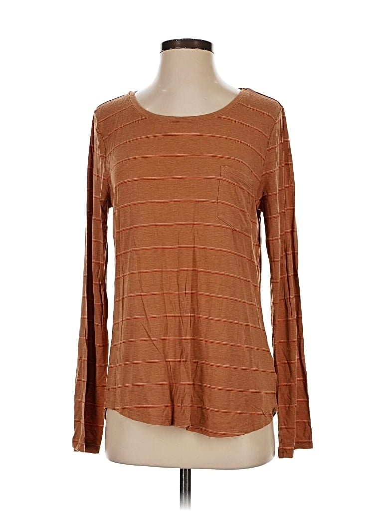 Pre-owned Prana Long Sleeve T-shirt In Brown