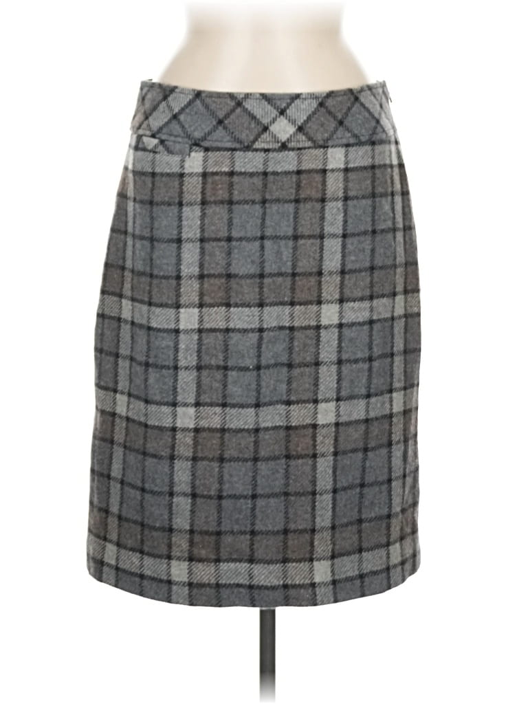 Pre-owned L.l.bean Wool Skirt In Gray