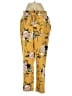 One Floral Yellow Casual Pants Size S - photo 1