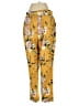 One Floral Yellow Casual Pants Size S - photo 2