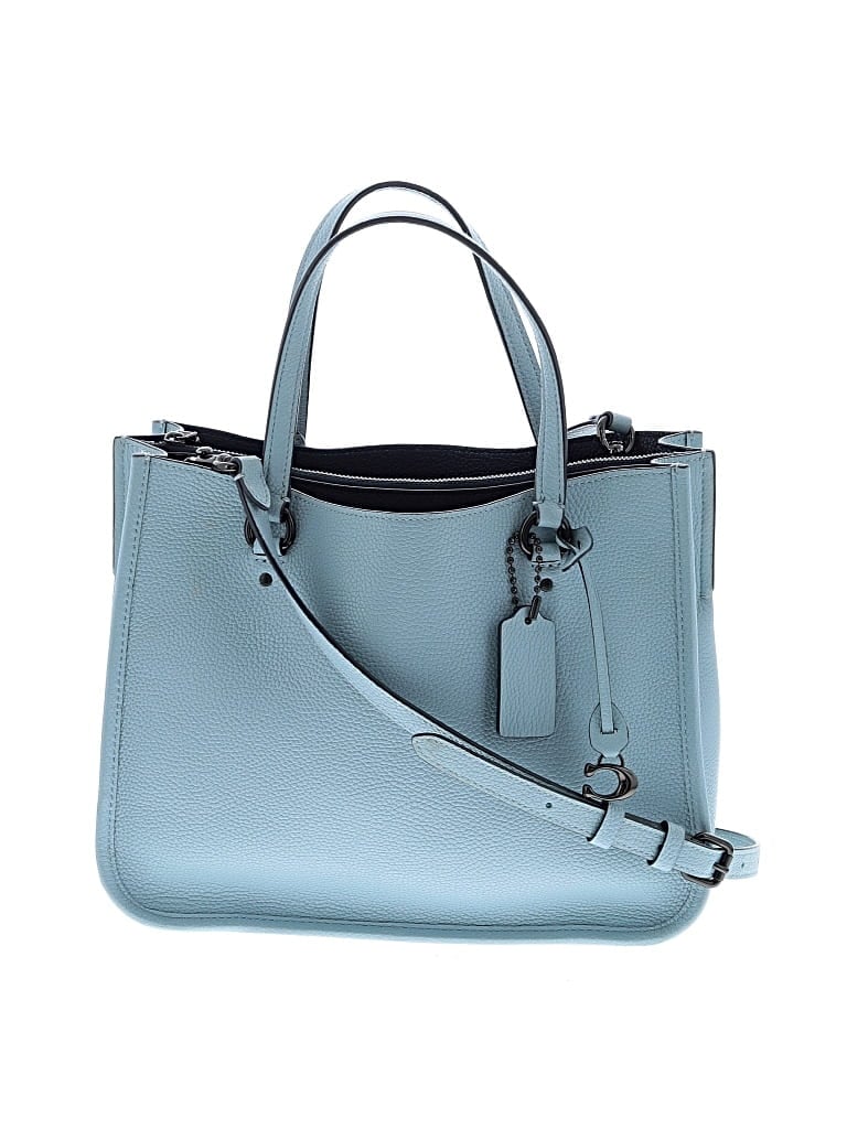 Pre-owned Coach Leather Satchel In Blue