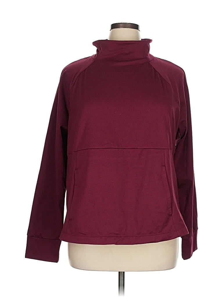 Pre-owned Avia Turtleneck Sweater In Burgundy