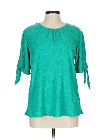 Ashley Blue 3/4 Sleeve Blouse (view 1)