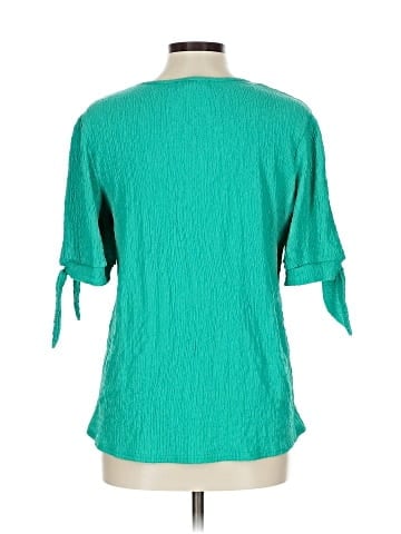 Ashley Blue 3/4 Sleeve Blouse (view 2)