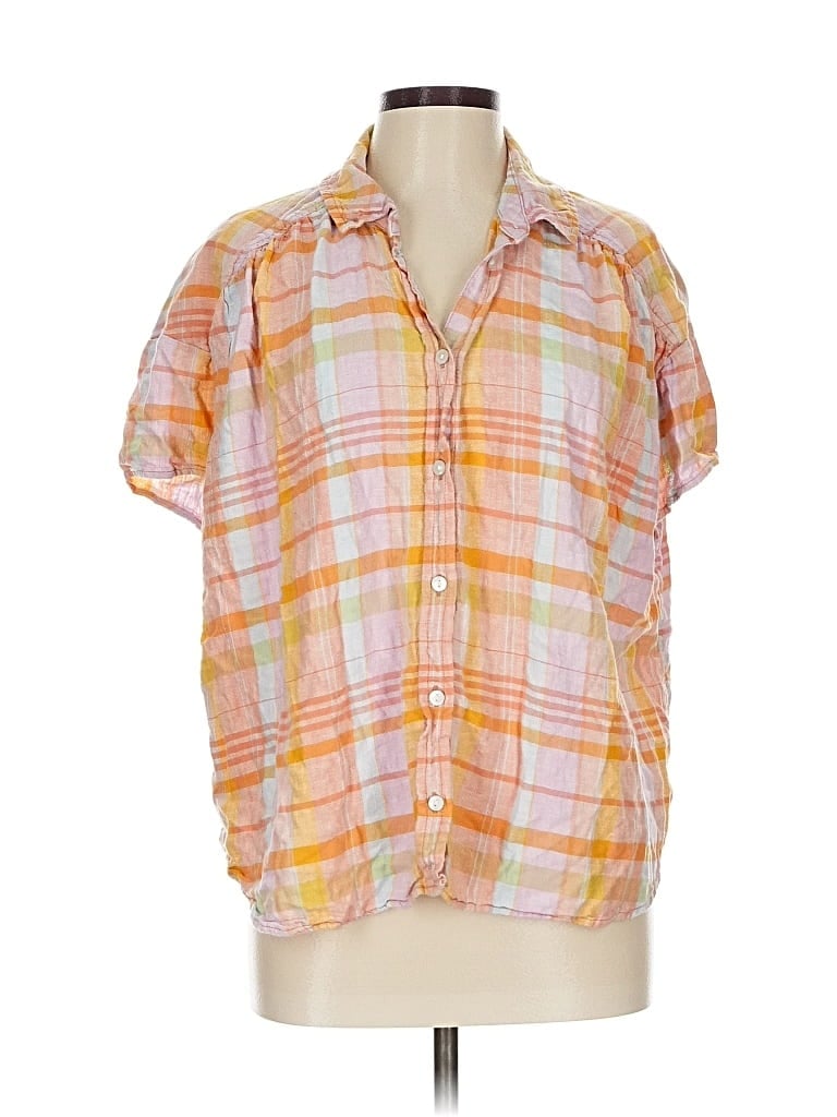 Pre-owned American Eagle Outfitters Short Sleeve Polo Shirt In Orange