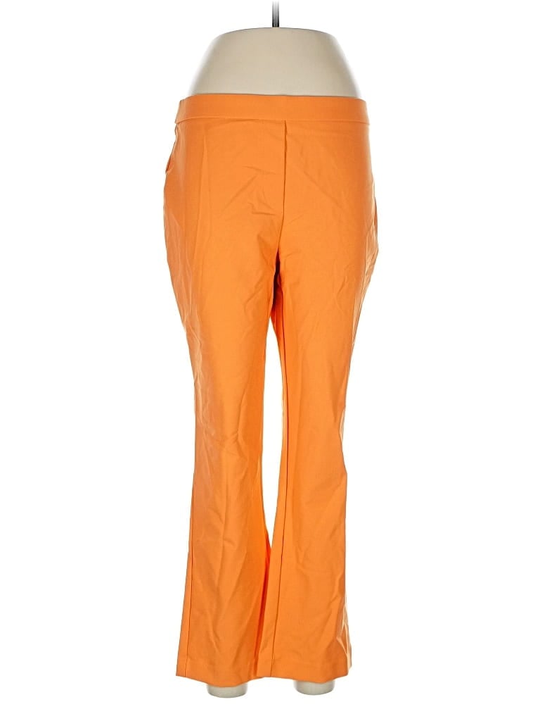 Pre-owned Nicole Miller Dress Pants In Orange