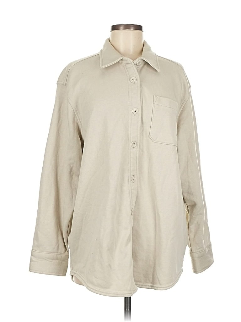 Pre-owned Gap Fleece Jacket In Brown