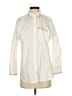 Joie 100% Cotton Chevron-herringbone Ivory Long Sleeve Button-Down Shirt Size S - photo 1