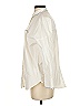 Joie 100% Cotton Chevron-herringbone Ivory Long Sleeve Button-Down Shirt Size S - photo 5