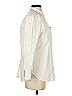 Joie 100% Cotton Chevron-herringbone Ivory Long Sleeve Button-Down Shirt Size S - photo 4