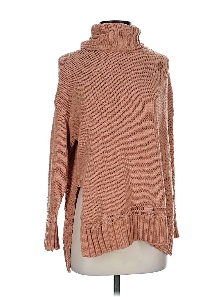 Pre-owned Aerie Turtleneck Sweater In Brown