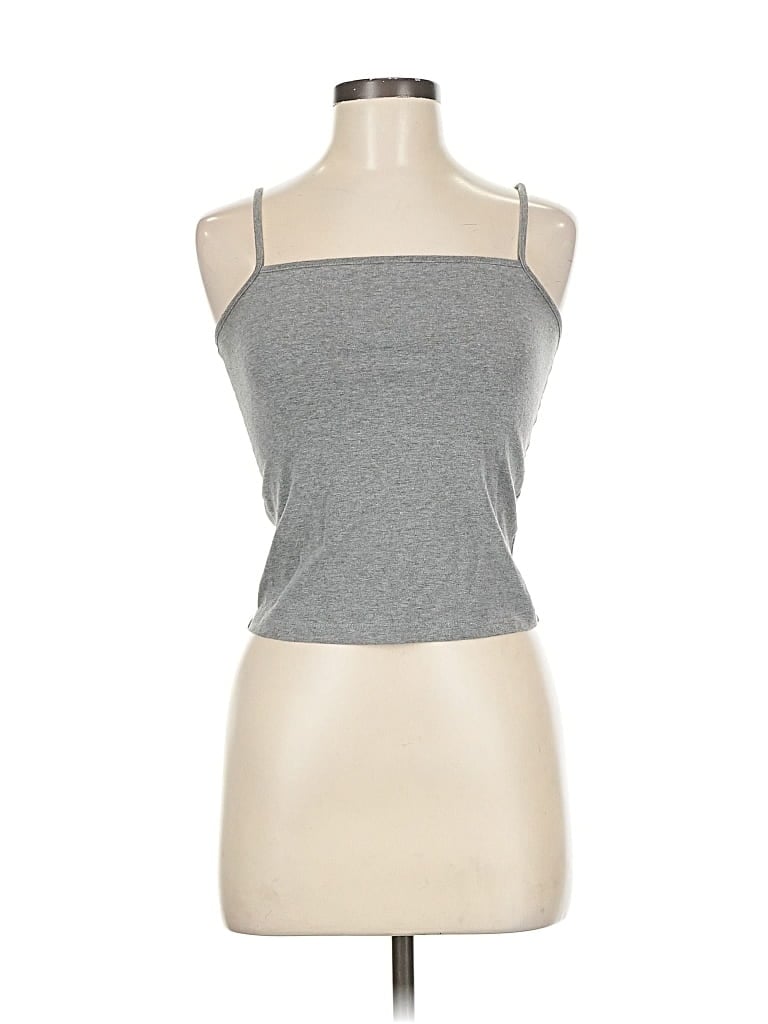 Pre-owned Wild Fable Tank Top Gray Strapless Neckline Tops