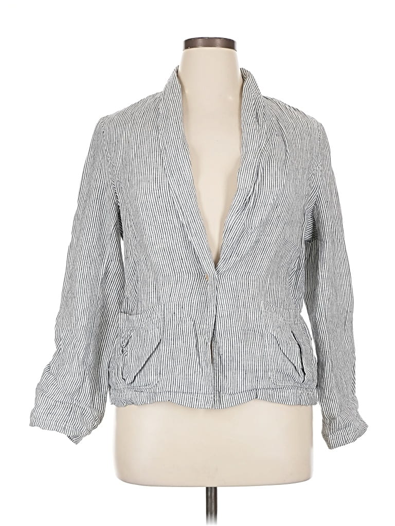 Pre-owned British Khaki Cardigan Sweater In Gray