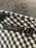Susan Graver Checkered-gingham Silver Long Sleeve Blouse Size S - photo 7