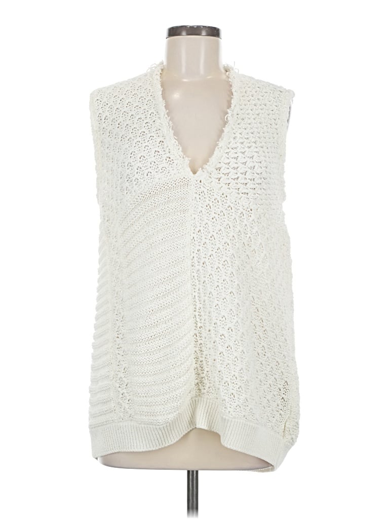 Pre-owned Piazza Sempione Sweater Vest In White