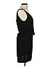 Sandro 100% Viscose Solid Black Casual Dress Size Lg (3) - photo 4