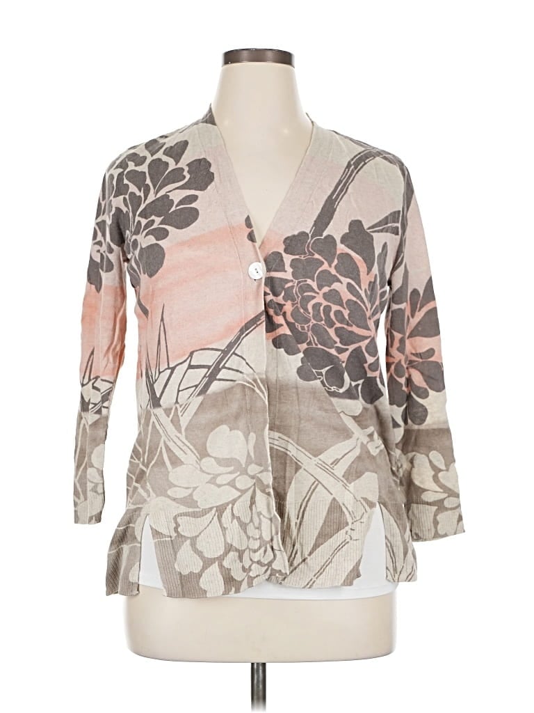 Pre-owned Chico's Cardigan Sweater In Brown