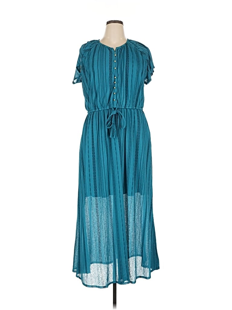 Pre-owned Torrid Casual Dress In Blue